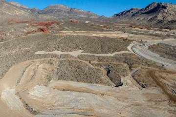 A parcel of land sold to homebuilders is seen at the northwest end of Far Hills Avenue in Las V ...