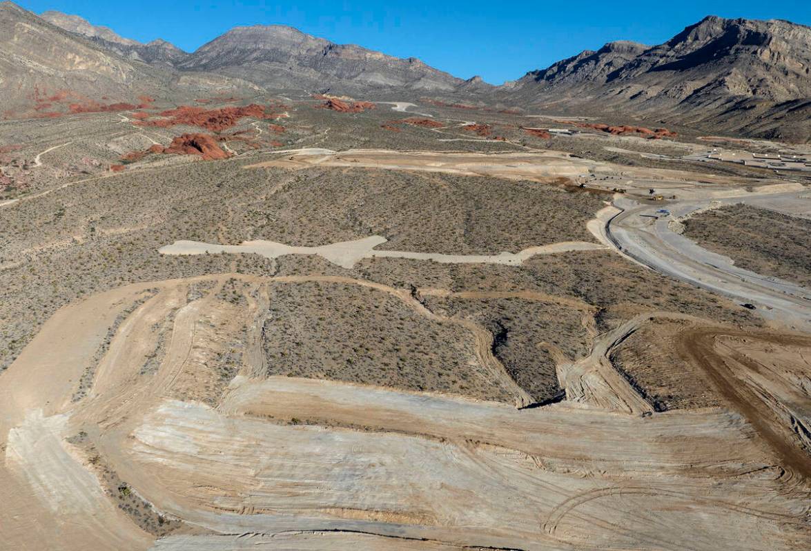 A parcel of land sold to homebuilders is seen at the northwest end of Far Hills Avenue in Las V ...