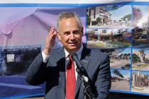 University Medical Center CEO Mason Van Houweling speaks during a ceremony in April 2023 at the ...