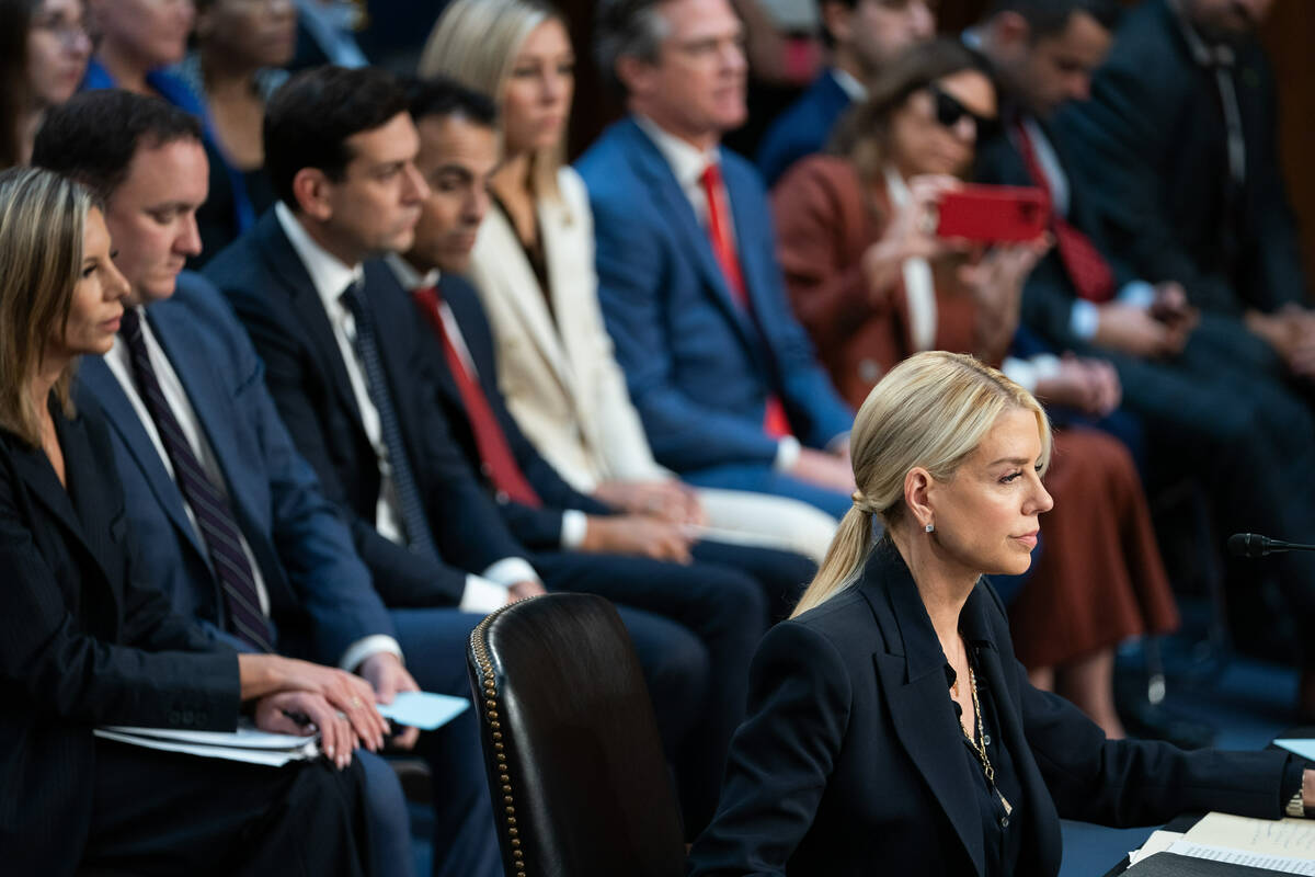 Attorney General Pam Bondi appears for an oversight hearing before the Senate Judiciary Committ ...