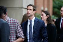 Troy Edwards, Jr., son-in-law of former FBI Director James Comey, arrives at federal court in A ...