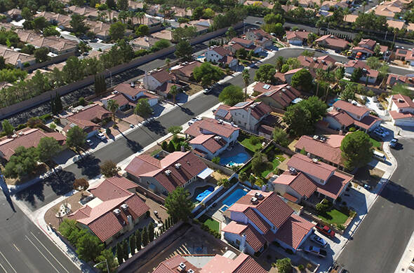 Nearly 20 percent of residential real estate deals in the Las Vegas Valley fell through in Augu ...
