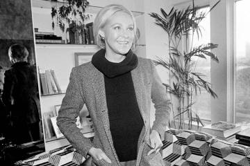FILE - Joan Kennedy smiles following an interview in Boston, Dec. 5, 1979. (AP Photo/Dave Tene ...