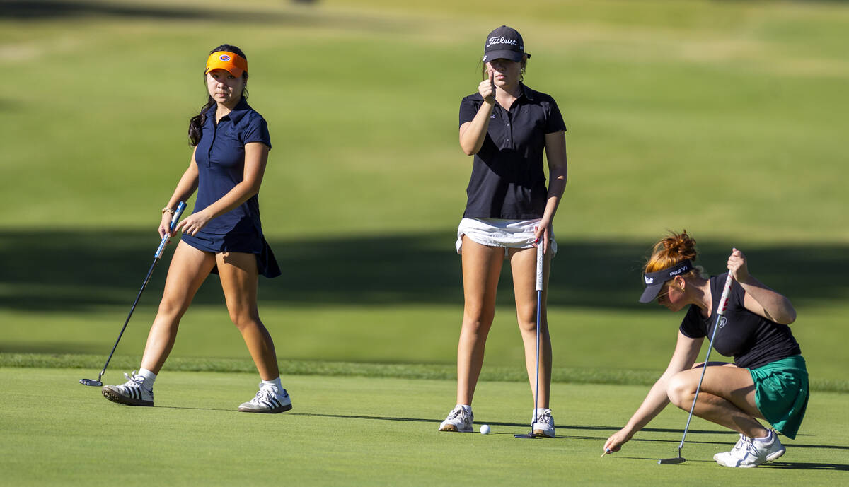 Bishop Gorman's Sol Choi, Faith Lutheran's Madison Perez and Palo Verde's Rivers ...