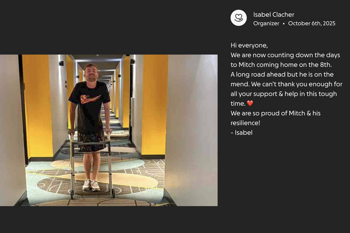 Mitchell Deakin is seen in a photo from his GoGundMe page. (GoFundMe.com/Mitch's Recovery ...