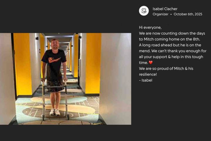 Mitchell Deakin is seen in a photo from his GoGundMe page. (GoFundMe.com/Mitch's Recovery ...