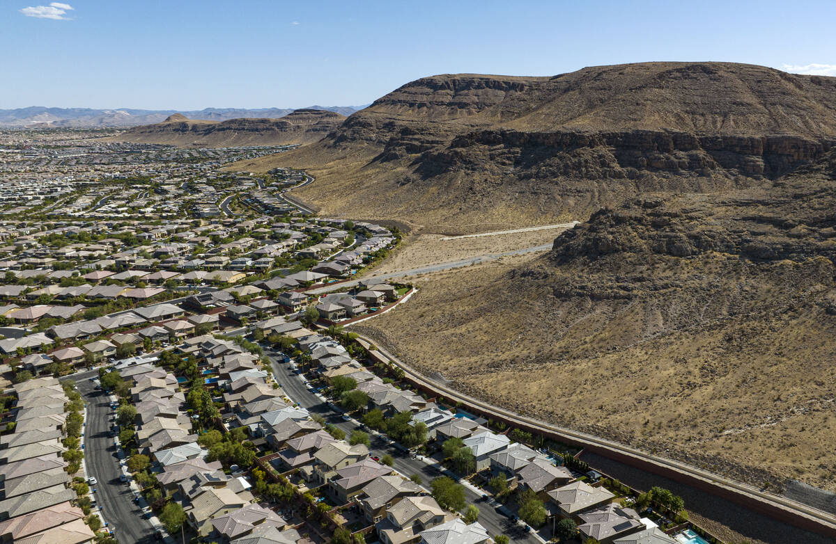 Las Vegas' Summerlin community is seen on Friday, Sept. 12, 2025. (Bizuayehu Tesfaye/Las Vegas ...