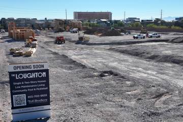 Construction is underway on a 102-unit condo project, called The Loughton, by Toll Brothers, at ...