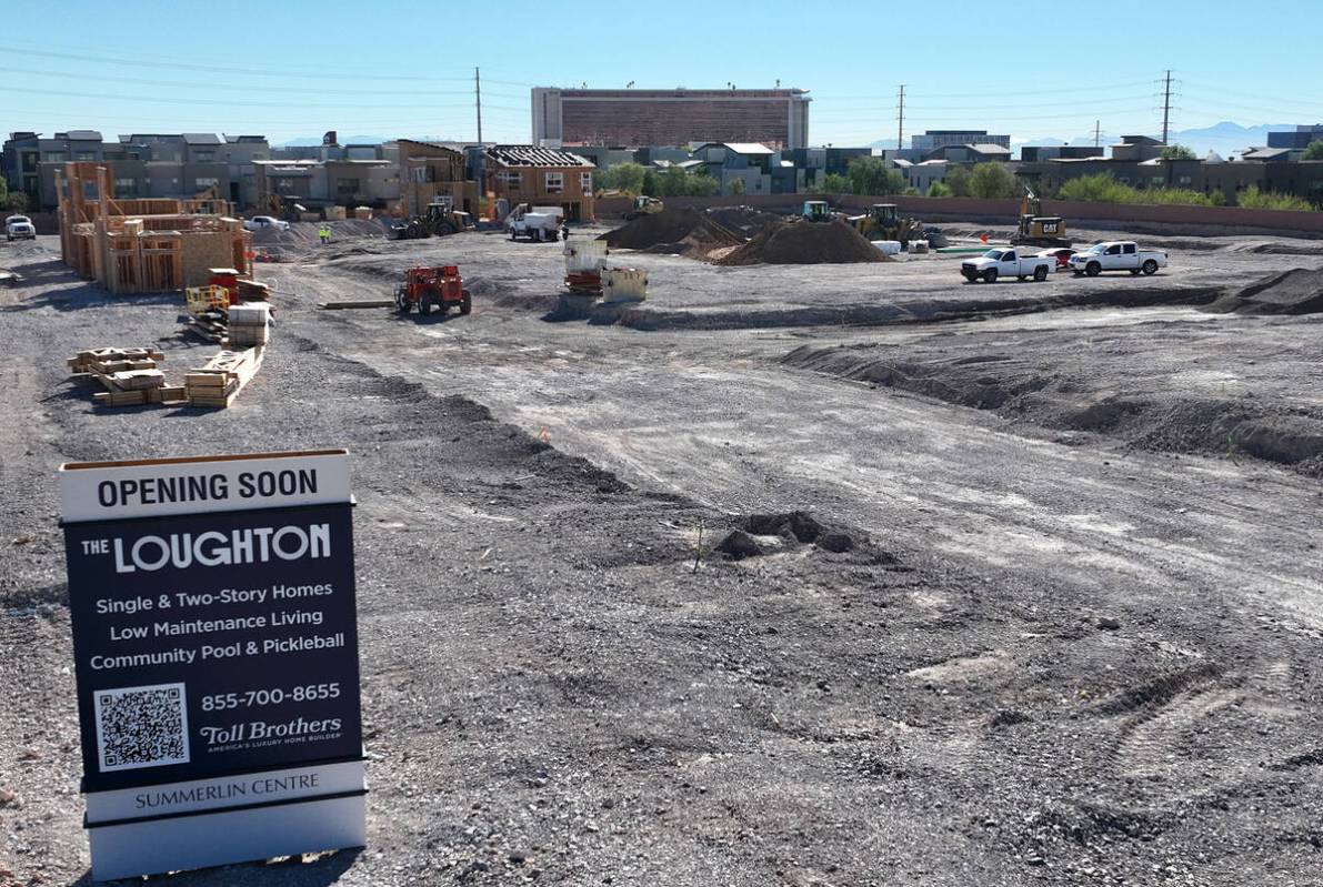 Construction is underway on a 102-unit condo project, called The Loughton, by Toll Brothers, at ...
