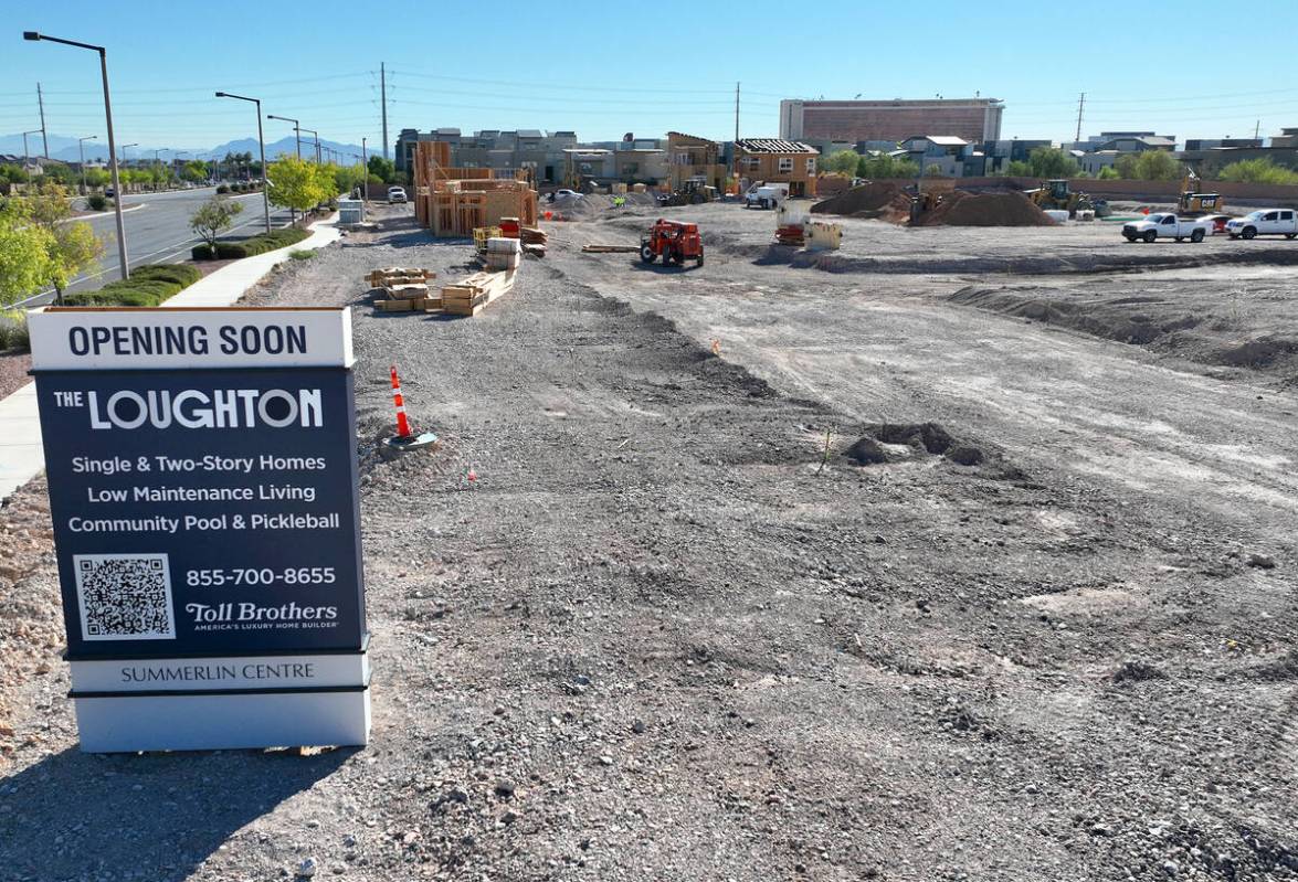 Construction is underway on a 102-unit condo project, called The Loughton, by Toll Brothers, at ...