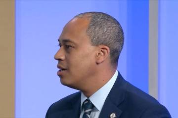 In this screenshot taken from video provided by WRIC News, Democratic candidate for attorney ge ...