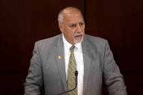 Lt. Gov. Stavros Anthony presides over the Senate during the 82nd Session of the Legislature on ...