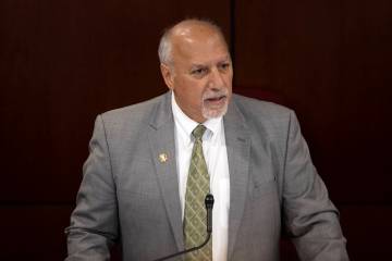 Lt. Gov. Stavros Anthony presides over the Senate during the 82nd Session of the Legislature on ...