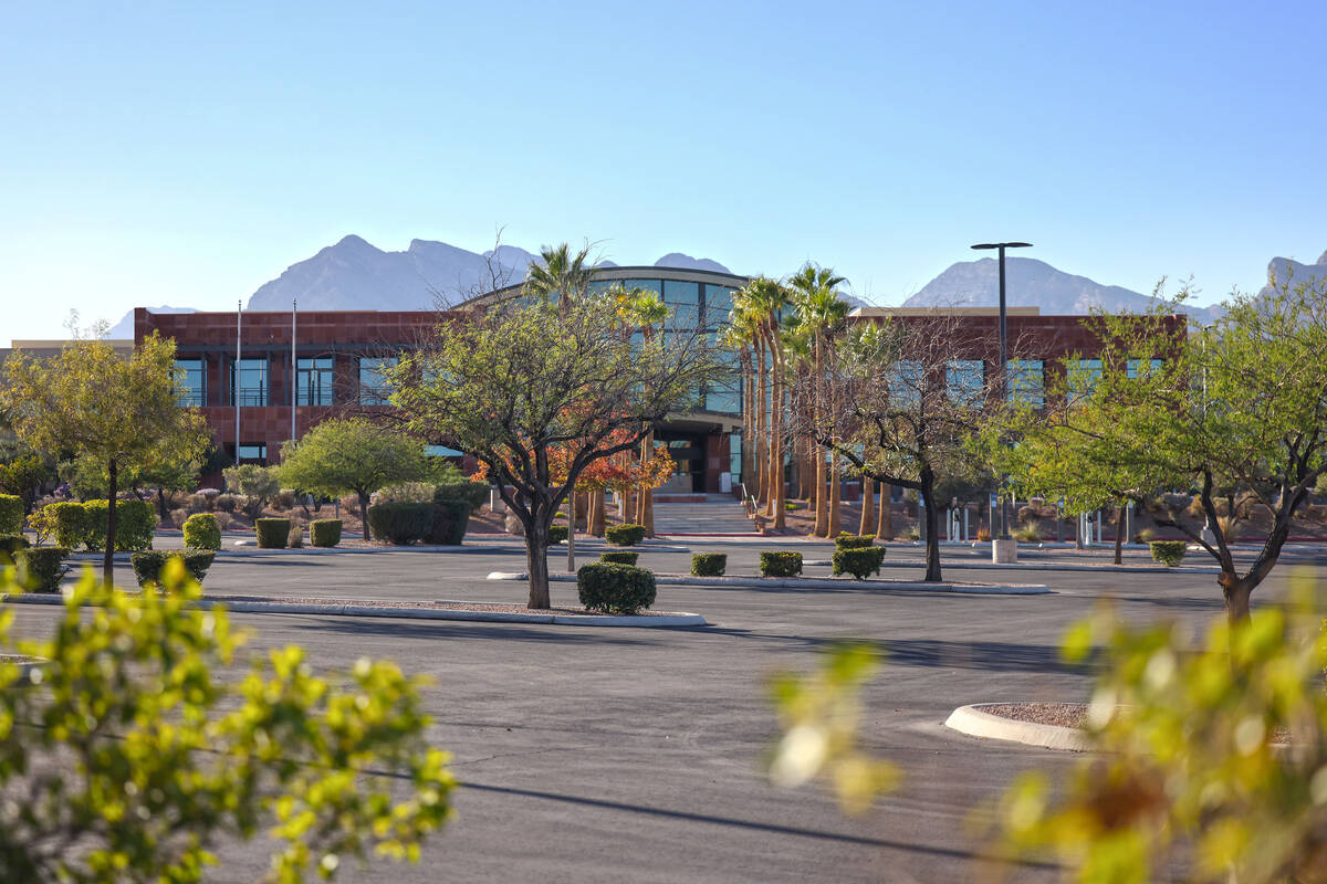 A vacant office building at 9911 Covington Cross Drive recently purchased by NV Energy is seen ...