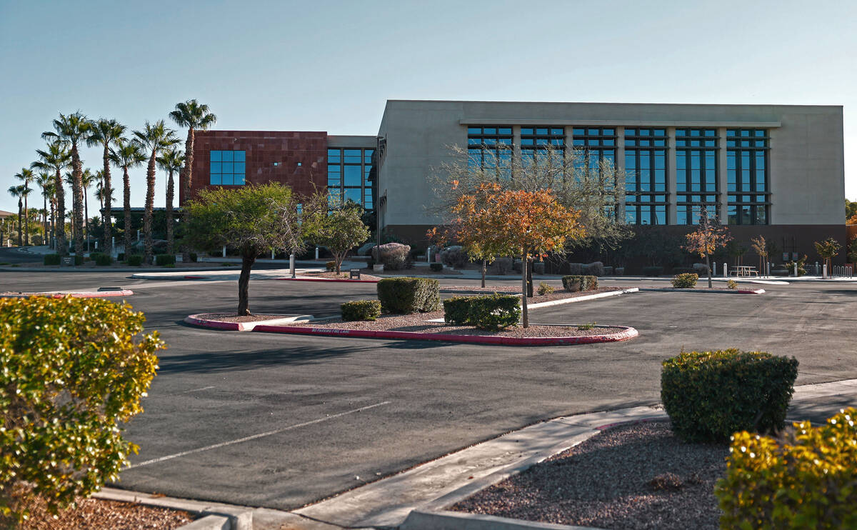 A vacant office building at 9911 Covington Cross Drive recently purchased by NV Energy is seen ...