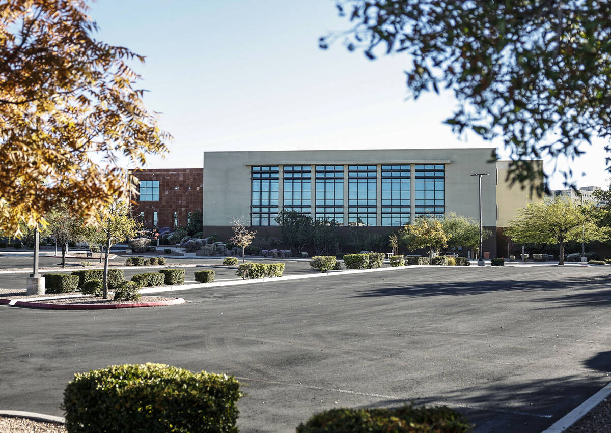 A vacant office building at 9911 Covington Cross Drive recently purchased by NV Energy is seen ...