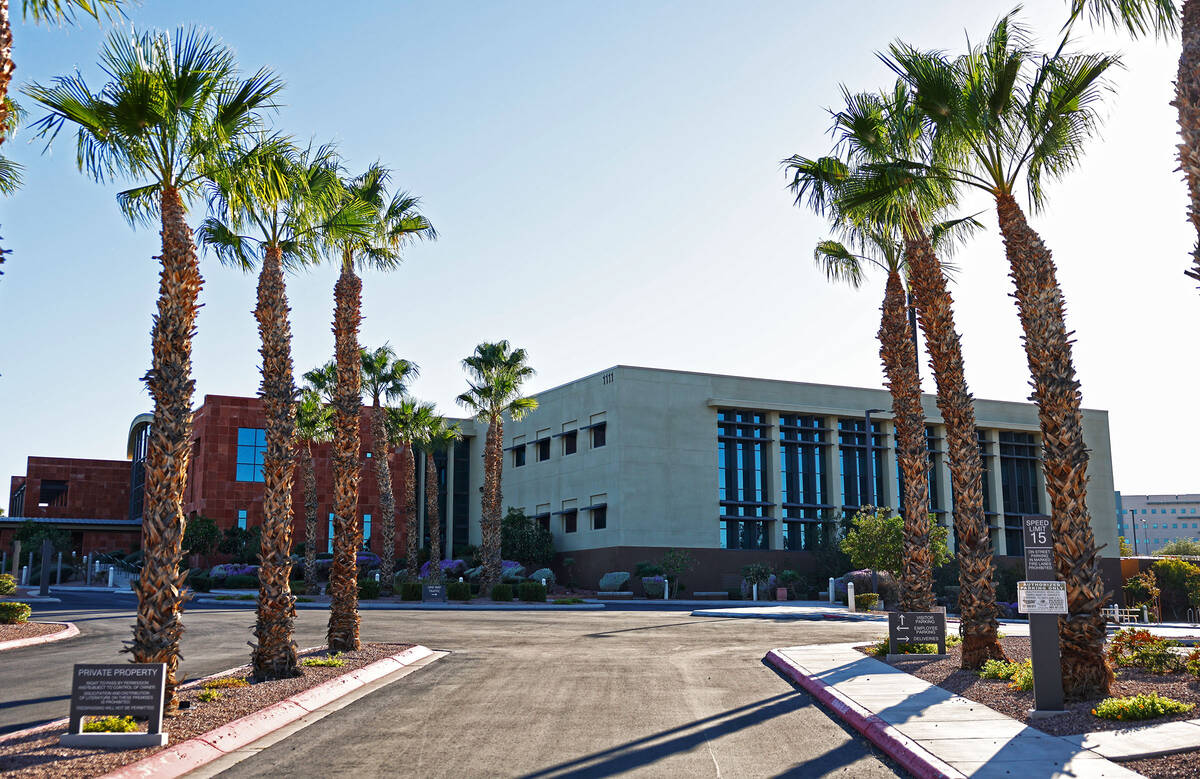 A vacant office building at 9911 Covington Cross Drive recently purchased by NV Energy is seen ...