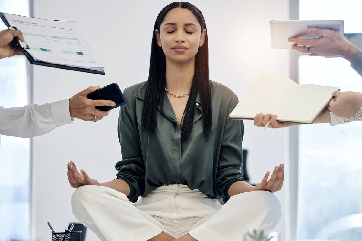 Practitioners say meditating before or at work helps them maintain focus, sit still and reduce ...