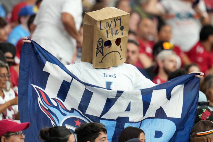 Tennessee Titans fans during an NFL football game against the Tennessee Titans, Sunday, Oct. 5, ...
