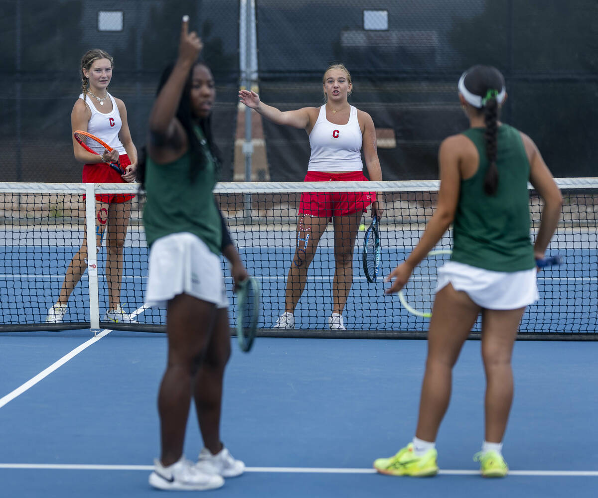 Palo Verde's Saniyah Walker and Leila Villamor discuss a late call with Coronado's El ...