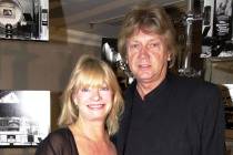 Moody Blues lead singer John Lodge and his wife arrive at the Grosvenor Hotel in London, Oct. 1 ...