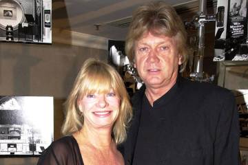 Moody Blues lead singer John Lodge and his wife arrive at the Grosvenor Hotel in London, Oct. 1 ...
