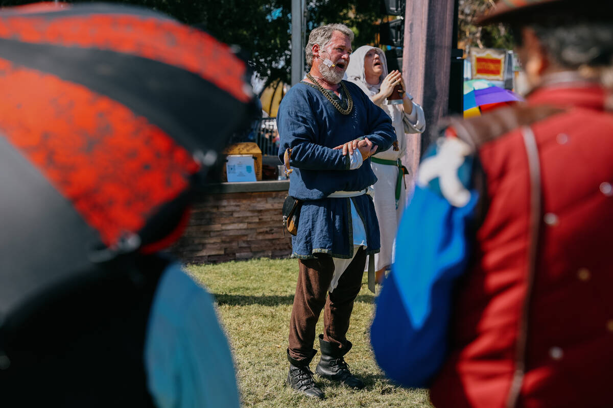 The Whiskey Bards perform during the 31st annual Age of Chivalry: Renaissance Festival on Satur ...