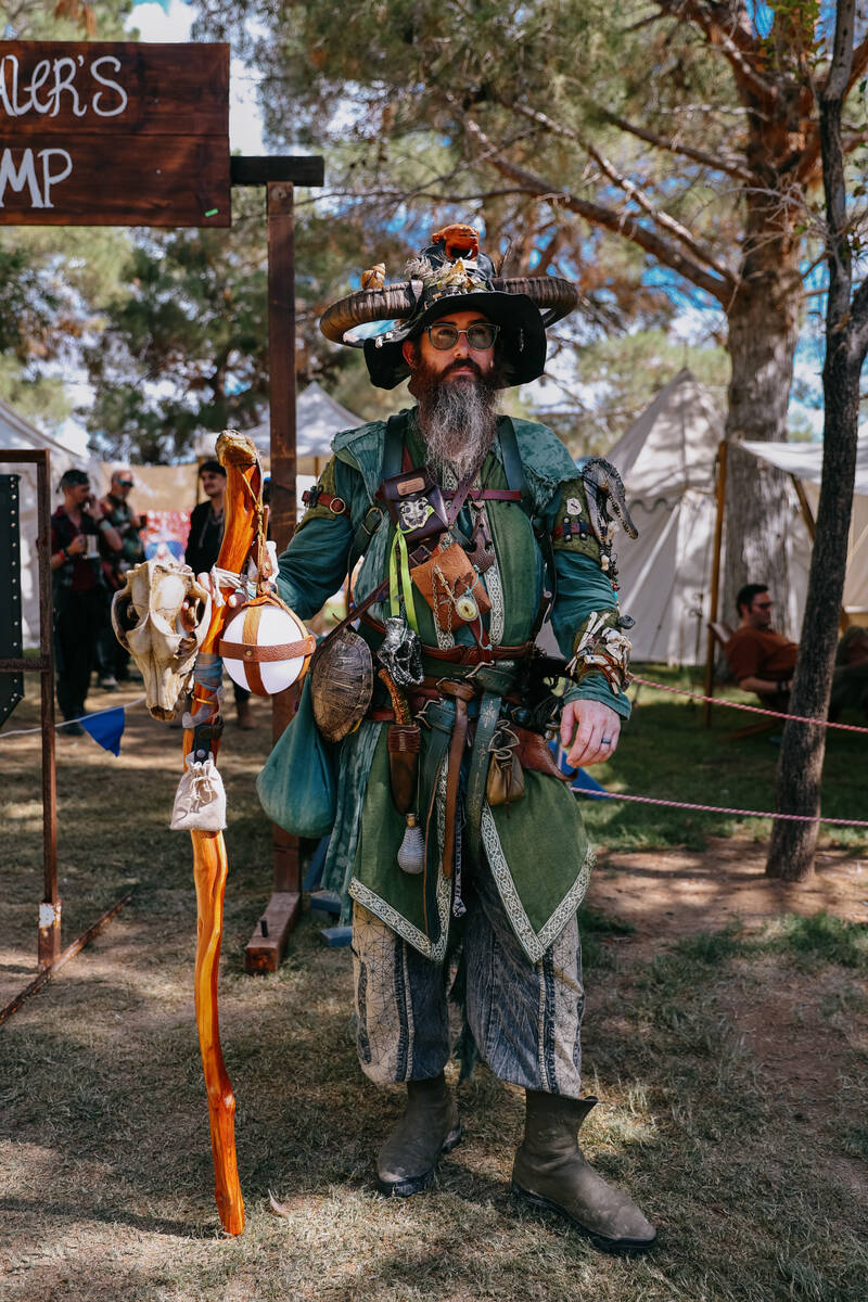 Matt Felix-Smith poses for a portrait during the 31st annual Age of Chivalry: Renaissance Festi ...