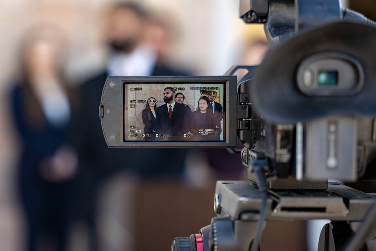 ACLU of Nevada speaks to the media about a current immigration enforcement lawsuit in Las Vegas ...