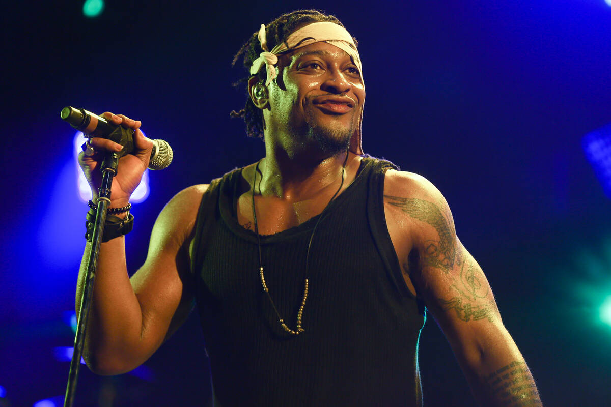 D'Angelo performs during FYF Fest in Los Angeles on Aug. 23, 2015. (Photo by Rich Fury/Invision ...