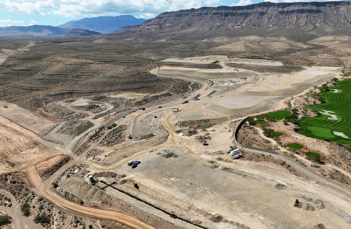 Land at the end of Rolling Foothills Drive west of Town Center Drive is seen on Monday, Sept. 2 ...