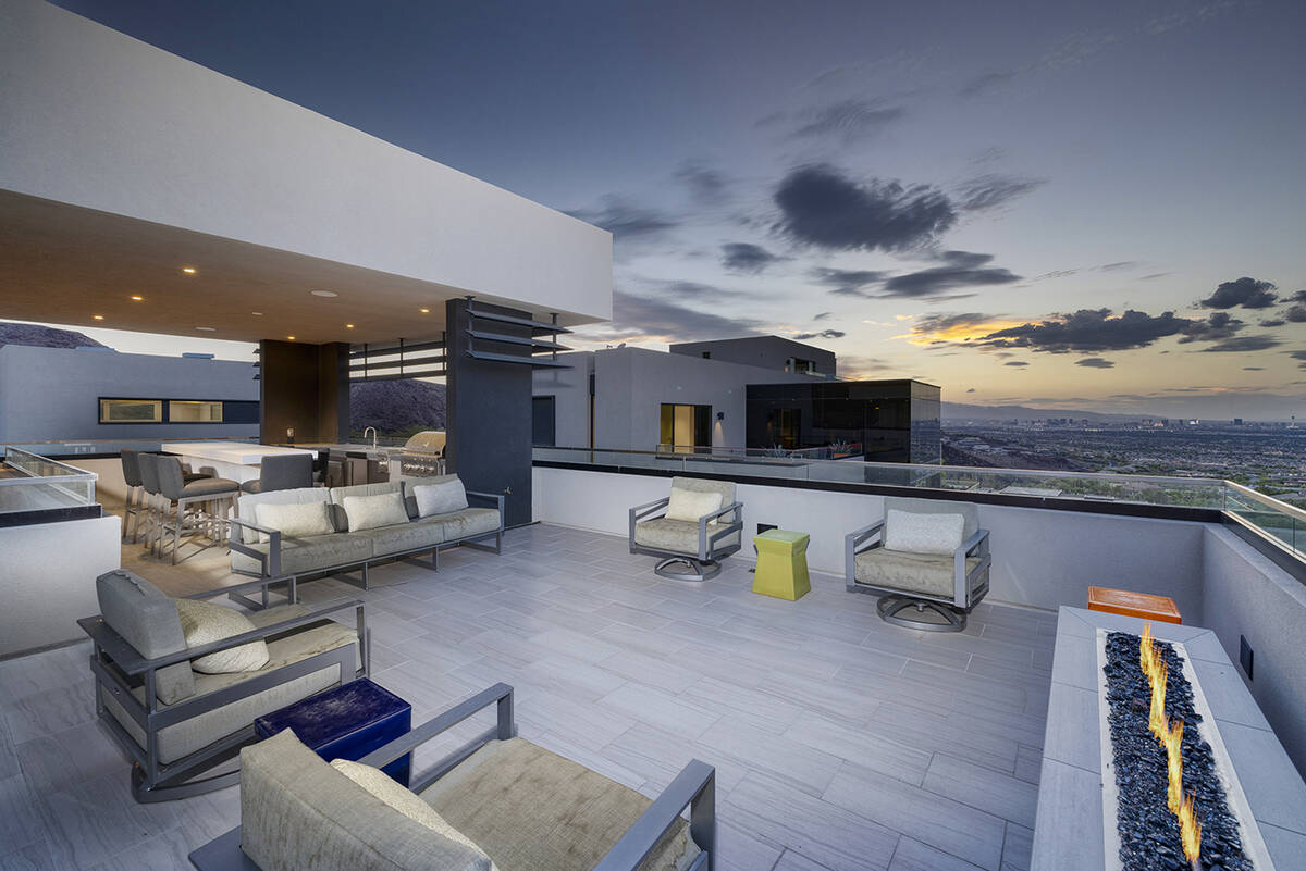 The rooftop deck. (Las Vegas Sotheby’s International Realty)