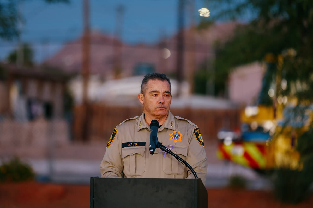 Metropolitan Police Department Undersheriff Andrew Walsh speaks during a tree dedication in hon ...