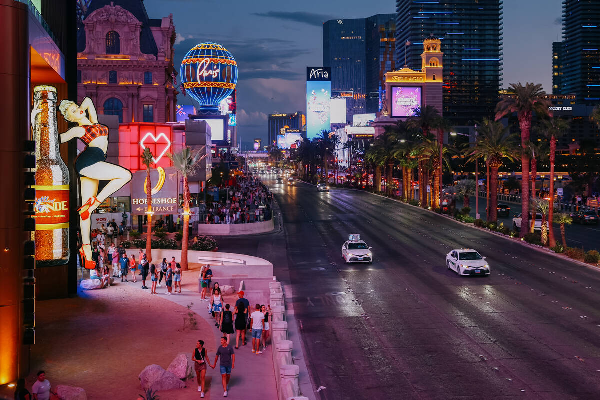 The Las Vegas Strip pictured on Thursday, Sept. 4, 2025. (Liv Paggiarino/Las Vegas Review-Journal)
