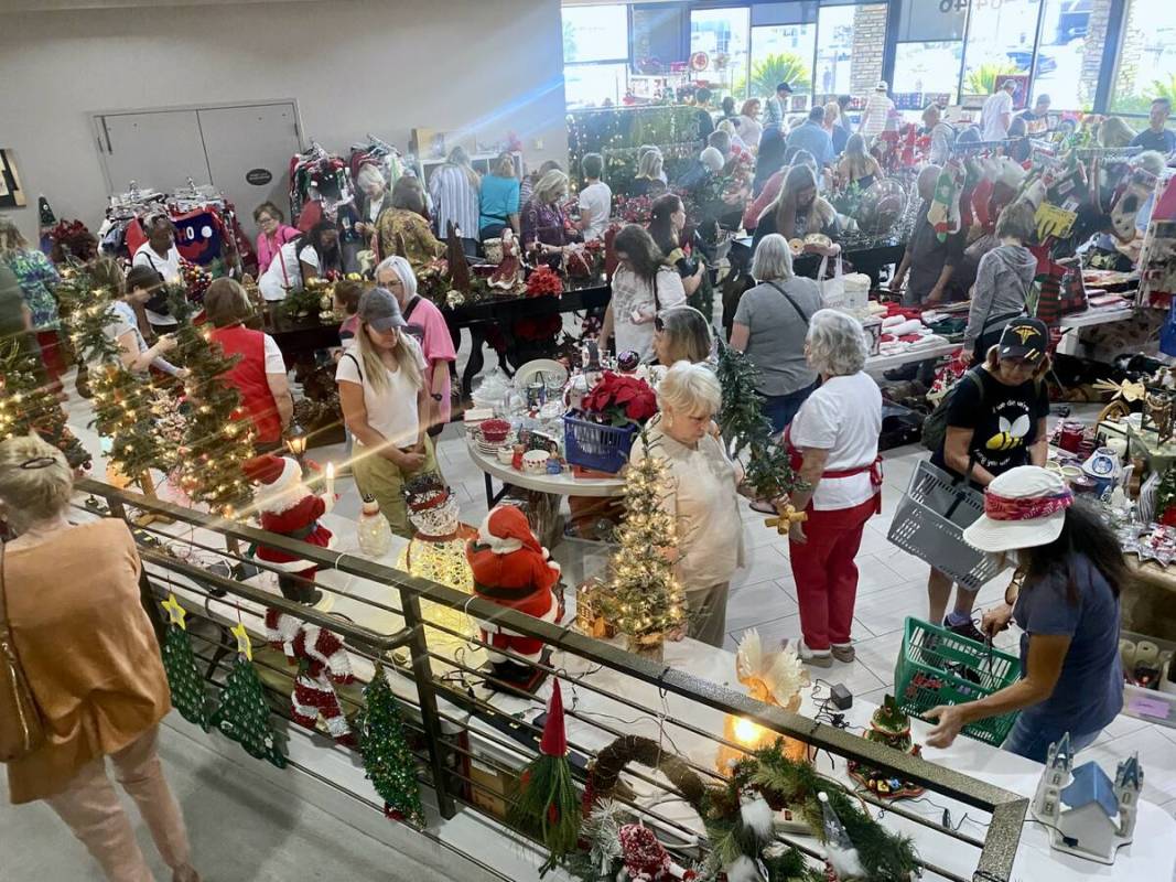 The opening of the Assisting Lives in Las Vegas holiday thrift shop in 2023. (Courtesy Assistin ...
