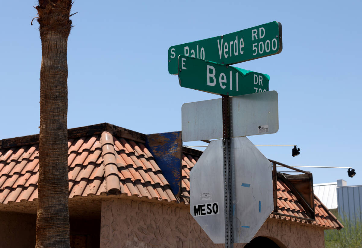 A boarded up building is seen on the corner of Palo Verde and Bell roads near Harry Reid Intern ...