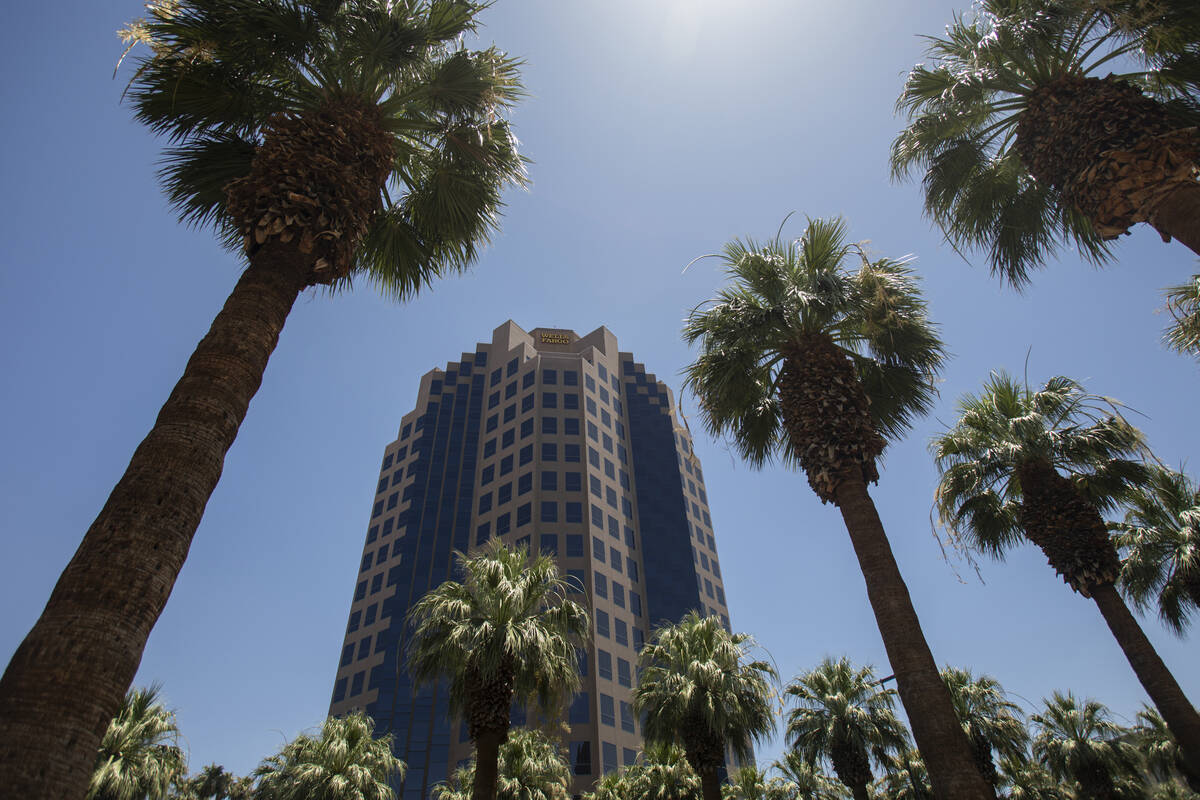 The Wells Fargo tower, a part of the Hughes Center office park, on Thursday, June 20, 2024, in ...