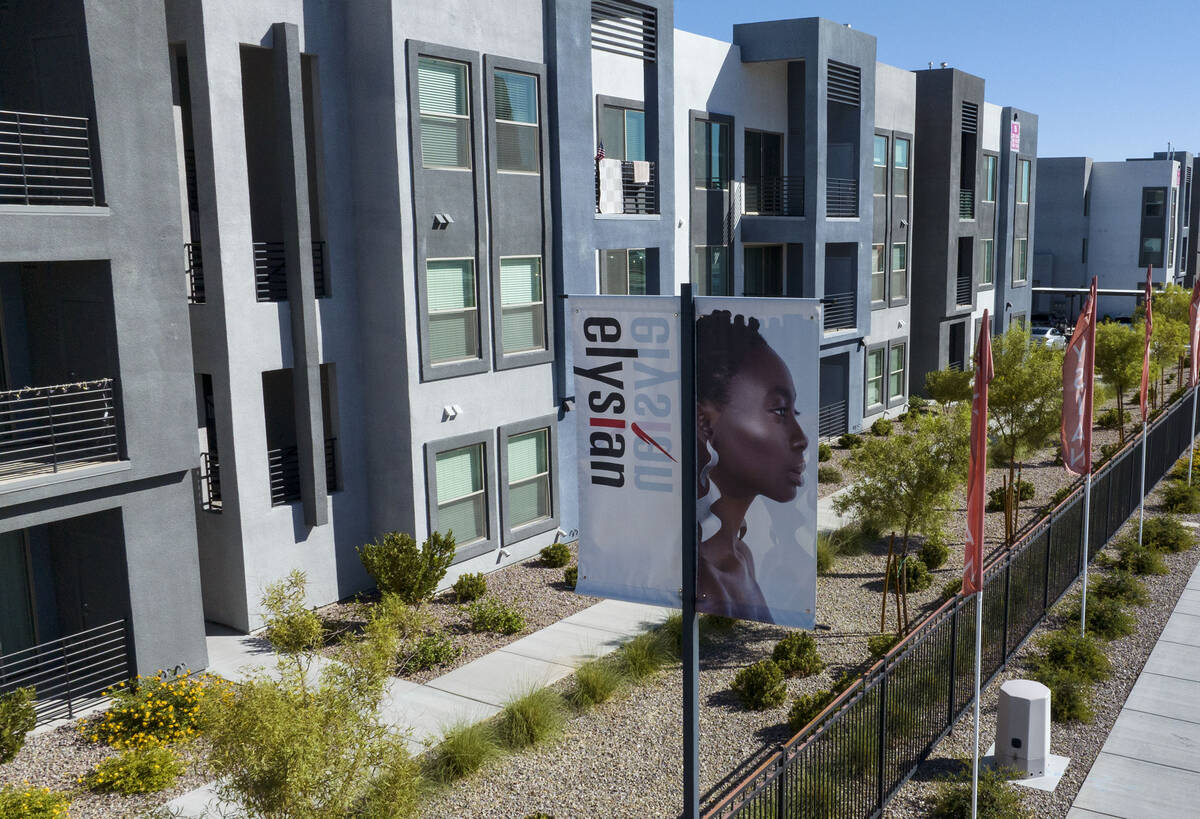 An Elysian apartment complex that was recently sold is seen at 9280 W. Post Road, on Thursday, ...