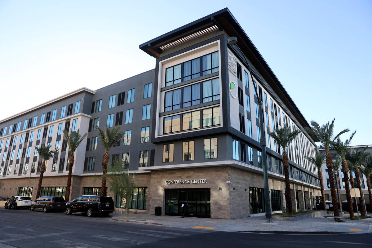 The dual-branded AC Hotel by Marriott and Element by Westin is shown at Symphony Park in downto ...