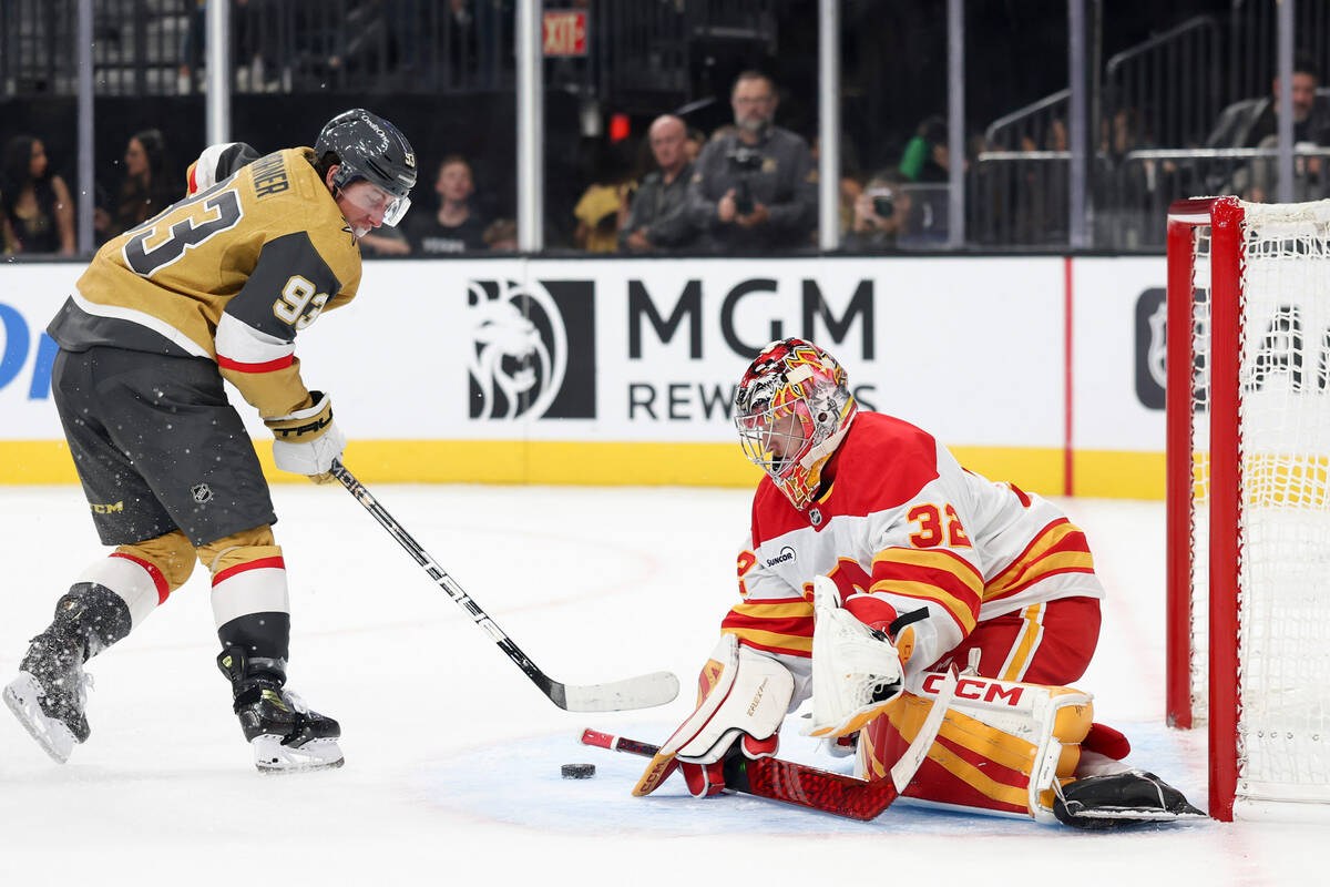 Marner flashes skill, tallies 2 goals to help Knights rout Flames
