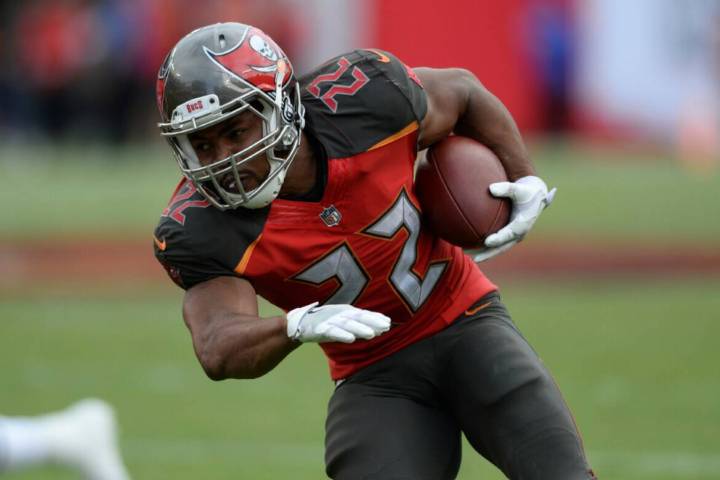 Tampa Bay Buccaneers running back Doug Martin (22) during the second half of an NFL football ga ...