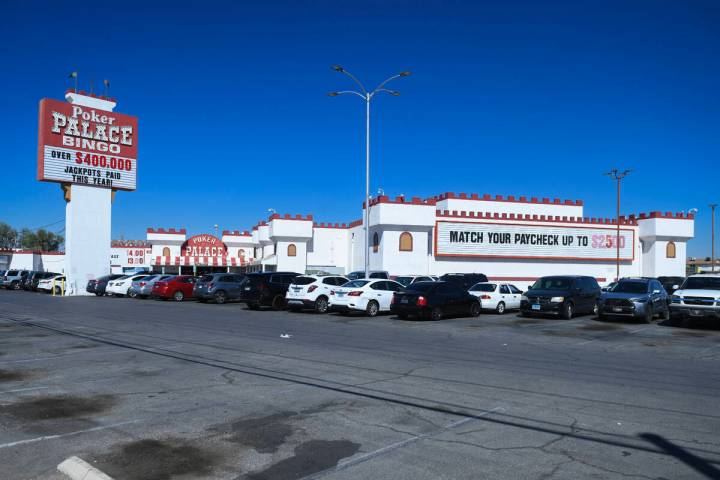 The Poker Palace is seen in North Las Vegas on Thursday, July 31, 2025. (Sam Morris/Las Vegas R ...