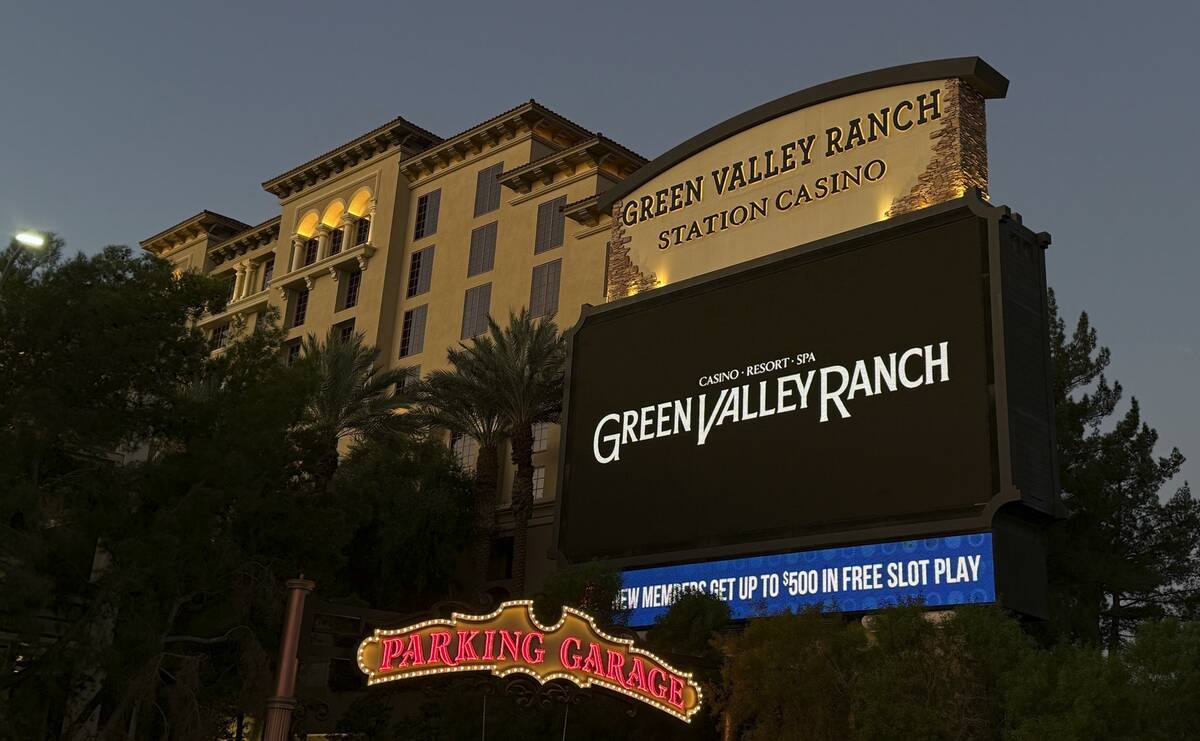 Green Valley Ranch's new logo will soon appear on the exterior signage and marquees of the reso ...