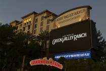 Green Valley Ranch's new logo will soon appear on the exterior signage and marquees of the reso ...