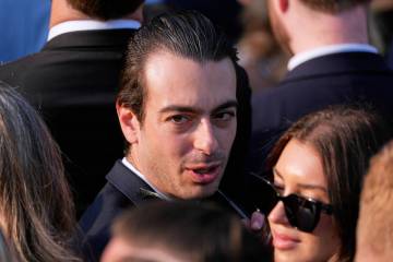 Paul Ingrassia, arrives before Trump speaks during a summer soiree on the South Lawn of the Whi ...