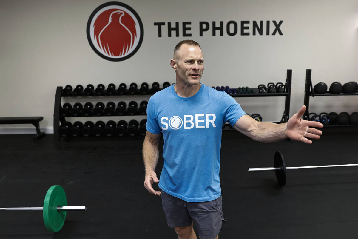 Stewart Powell, program coordinator for The Phoenix Sober Active Community, a national sober co ...