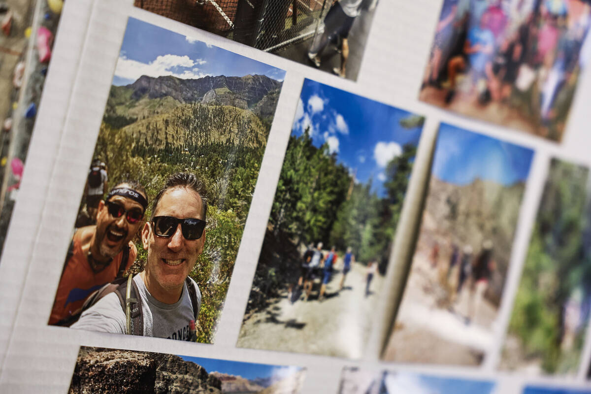 Photos of member activities are posted on the walls at The Phoenix, a national sober active com ...