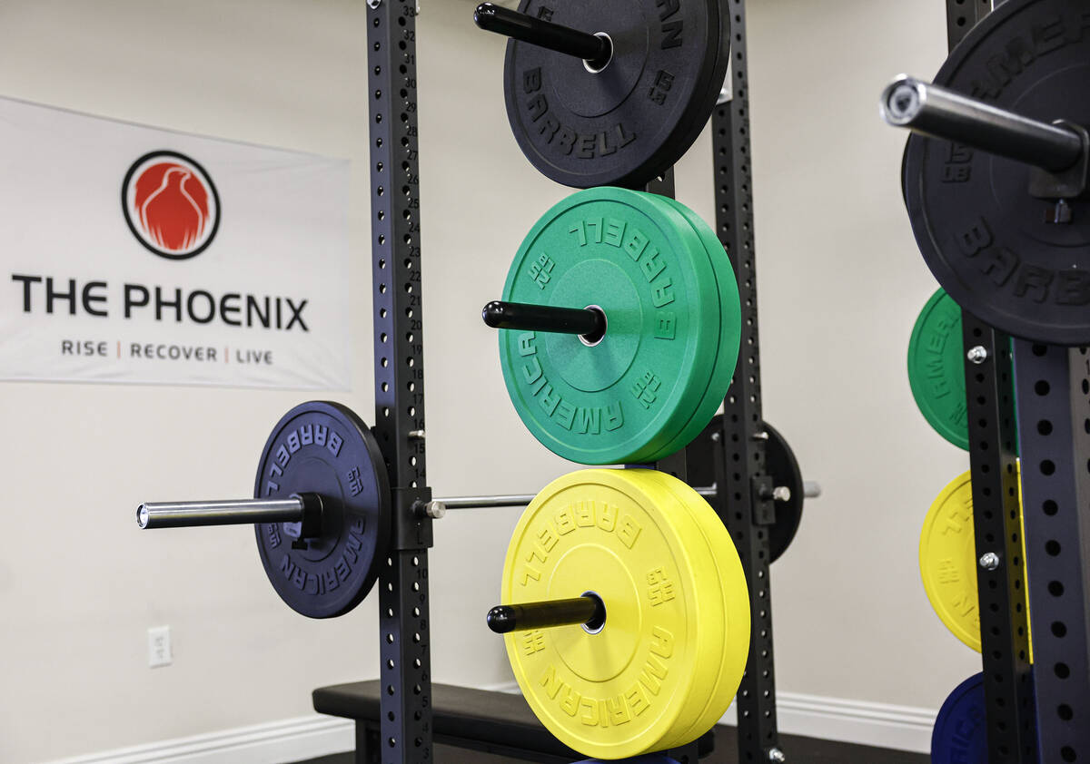 Workout equipment is seen at The Phoenix, a national sober active community that embraces conne ...