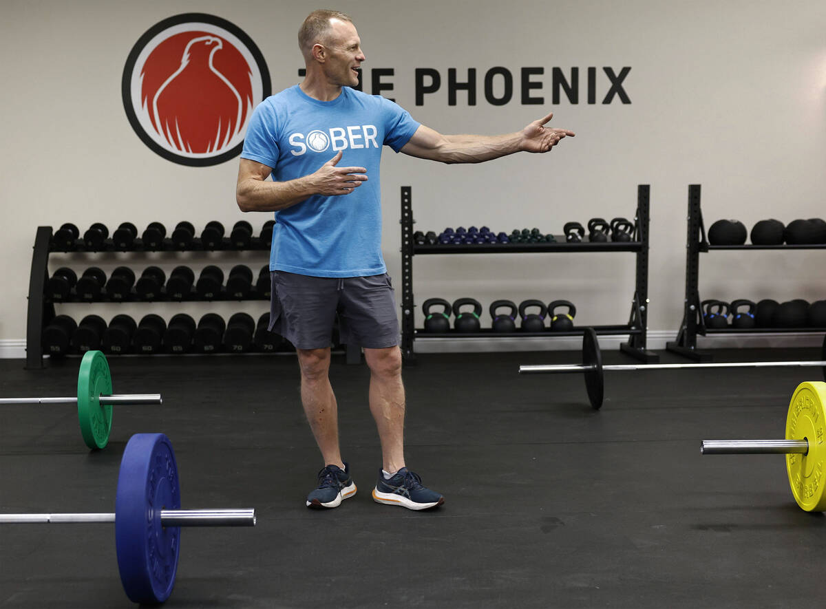 Stewart Powell, program coordinator for The Phoenix Sober Active Community, a national sober co ...