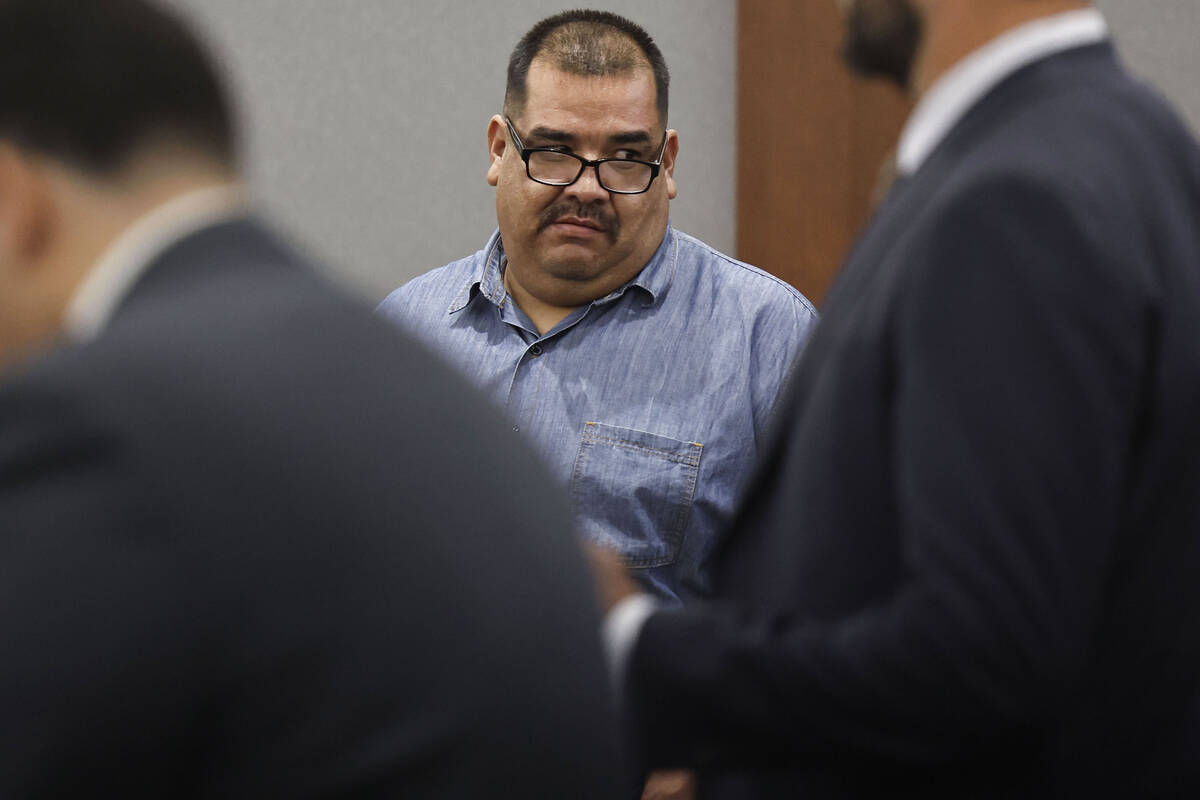 Eliazar Quintero appears at his sentencing hearing at the Regional Justice Center Tuesday, Oct. ...